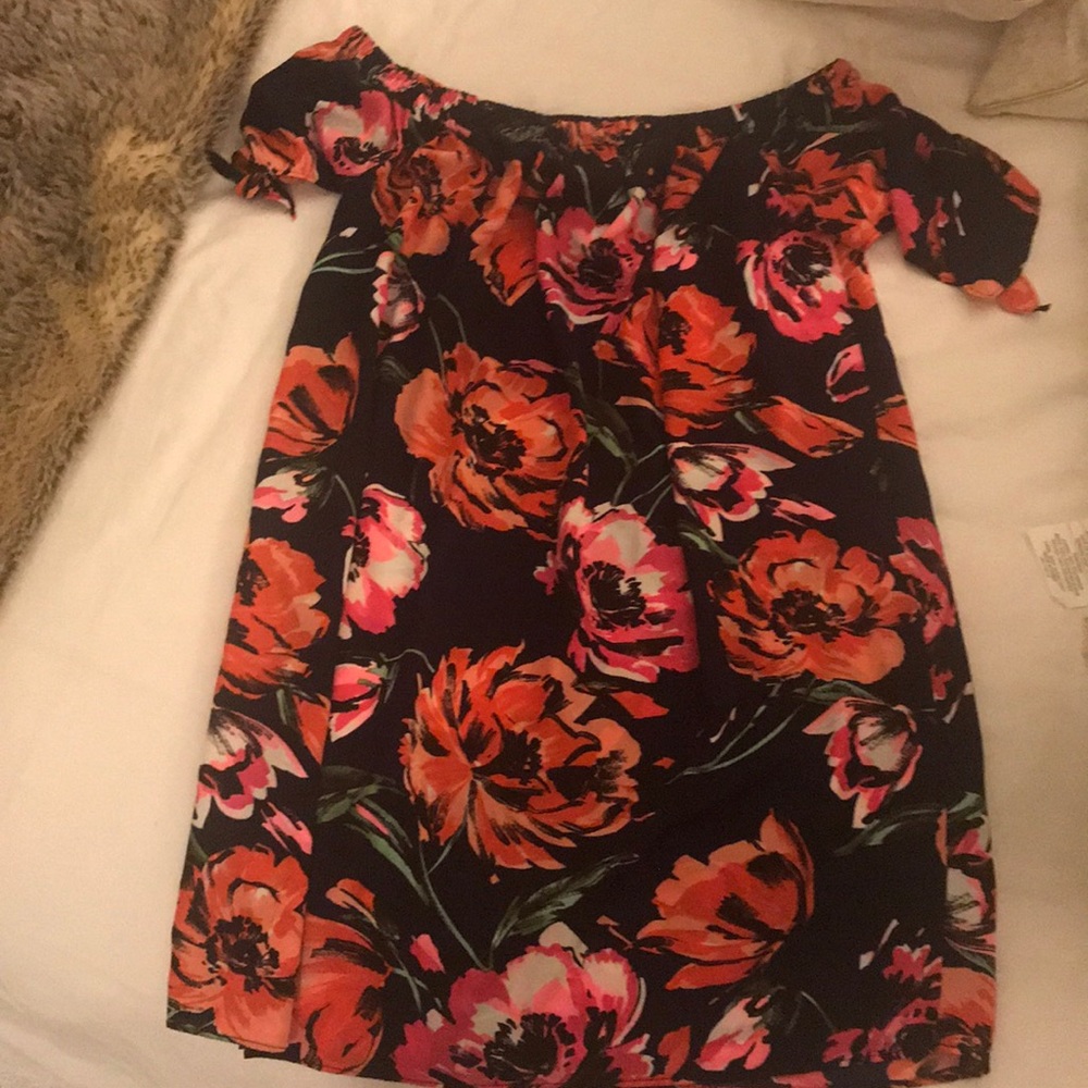 Floral Off the Shoulder Dress